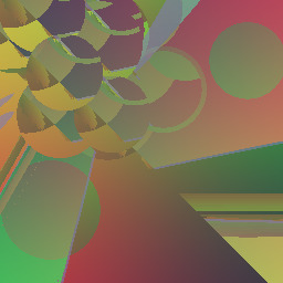 hair hanging by it's teeths...